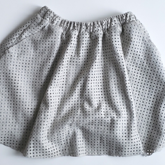 Designers Remix | Perforated Mini Skater Skirt - Picture 2 of 8